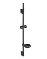 Душевая штанга Olive’s, черный матовый, с мыльницей BD01B