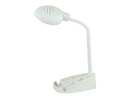 Настольный светодиодный белый светильник Веста на подставке - органайзер