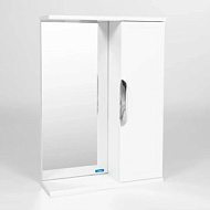 VLIM50-ZSH Зеркало- шкаф Viant Лима 50 белый 500x700x160мм без света