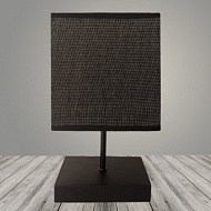 Настольная лампа 6170B+853 BK+BK черный/черный абажур h28см 1х40W E27, DUO22