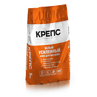 Клей для плитки Усиленный Крепс белый 5 кг