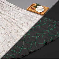 Плед Этель, светящийся в темноте "Ромбы" цв.серый 150*200 см,100% п/э, 220 гр/м2