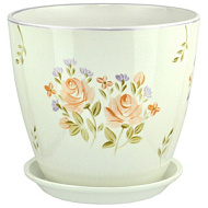 Горшок керамический Бутон Роспись 5,4л.