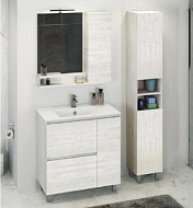 Шкаф-колонна Comforty Верона 35-Н, дуб белый, 350*1900*320 мм