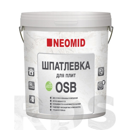 02086 Шпатлевка для плит NEOMID (готовый) ведро 1,3кг