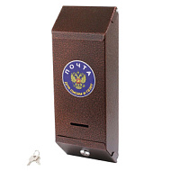 Ящик почтовый  "Столбик с замком" (медь)