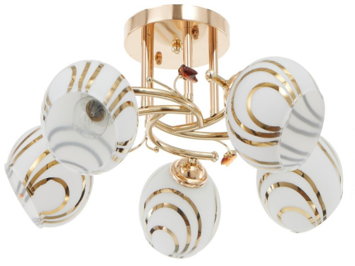 Люстра 1040/5 5х40Вт Е27 золото МОДЕЛЬ:GMN-011