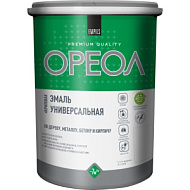 Эмаль акриловая ОРЕОЛ  матовая , белая 3 кг