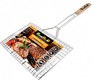 Решетка-гриль "Пикник" 55*34*22*2 см хромированная универсальная