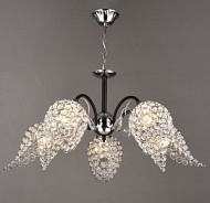 Светильник потолочный Мелодия света Хром+черный 5*60W Е27 12кв. м