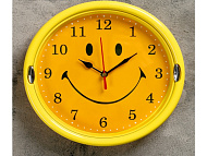 Часы настенные, серия: Интерьер, "Смайл", дискретный ход, d-20 см