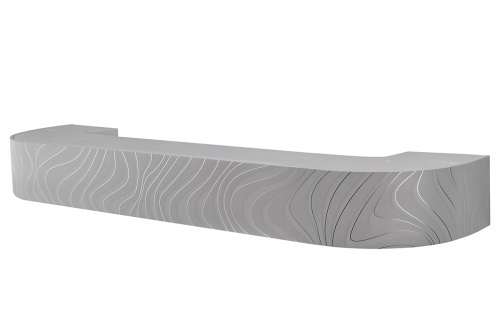 300 карниз Галактика 7 2-х рядный Сияние стальной