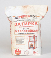 Затирка Терракот белая жаростойкая 5кг