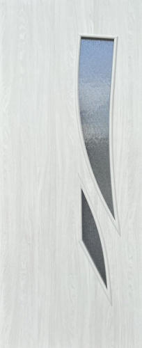 Дверное полотно остекленное  "Лиана" 800*2000 мм Ясень Арктик