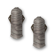 210 Угол наружный Лексида 80мм с крепежом Дуб пепельный (2шт/блистер)