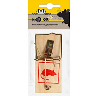 Деревянная мышеловка 10х4.5х0.6см