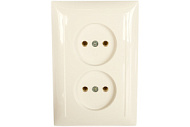 370809 Розетка 2-м СП Селена 16А IP20 РС16-371 бел. Кунцево 8115