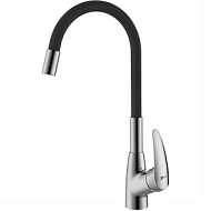 LM0415C-Black Смеситель для кухни Lemark Linara, гибкий излив, черный