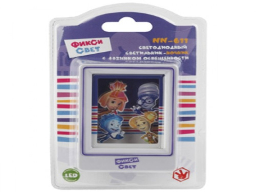 Светильник ЭРА NN-611-LS-V ночник "Фиксики" фиол. блист.