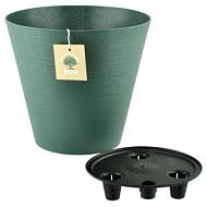 Горшок пластиковый КОНУС ЭКО 5,2л малахит