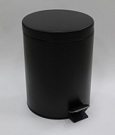 2405 Ведро для мусора Санакс Черная эмаль из нержавеющей стали 5 л (6)