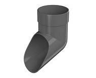 Слив трубы Технониколь Оптима ПВХ серый /50/