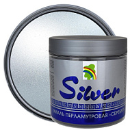 Декоротивное покрытие серебро металлик Радуга 0,5 л.