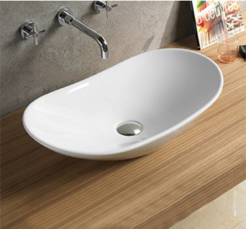 7811A Раковина Comforty, белый, накладная 620*145*340 мм