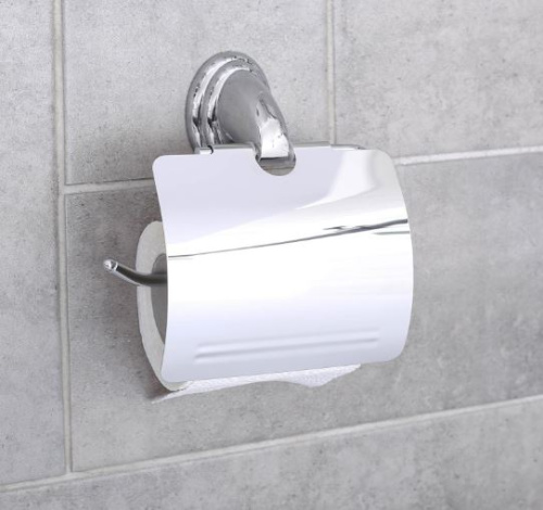 1509559 Держатель для туалетной бумаги с крышкой Accoona A11105, хром