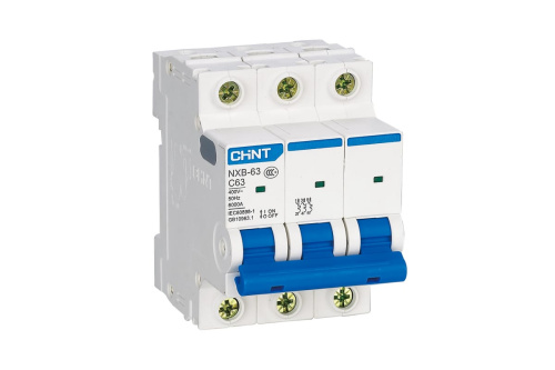 Выключатель автоматический модульный CHINT 3п C 10А 4.5кА NXB-63S (R) 296826