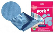 Салфетка для стекла, зеркал YORK, микрофибра, 30 х 30см