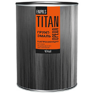 Грунт- эмаль по ржавчине ОРЕОЛ TITAN  быстросохнущая матовая  0,75 кг черная