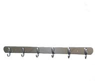 576 Крючок BRIMIX для полотенца на планке 6 шт, нержавеющая сталь