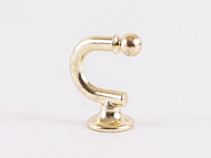 Держатель КРЮЧОК ЗОЛОТО ГЛЯНЕЦ (2шт) в упаковке