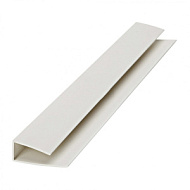 Профиль завершающий заглушка 3000мм белый /100шт/