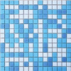 Мозаика Elada Mosaic бело-голубой микс 327*327 мм