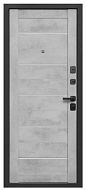 Дверь Бостон Сатин графит 2050*860мм Бетон снежный, левая