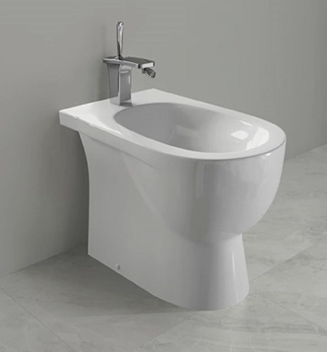 ARTSLBI01 Биде напольное Sanita Luxe, белое, 1 отверстие