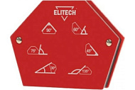 Магнитный уголок ELITECH 0606.017600, усилие(max)=23кг, углы=30/45/60/75/90/135, блистер