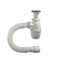 Сифон для раковины и мойки с выпуском ОРИО 1 1/2х40мм, решетка D70мм