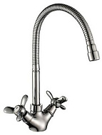 Смеситель для кухни Rossinka, хром, высокий излив Q02-75