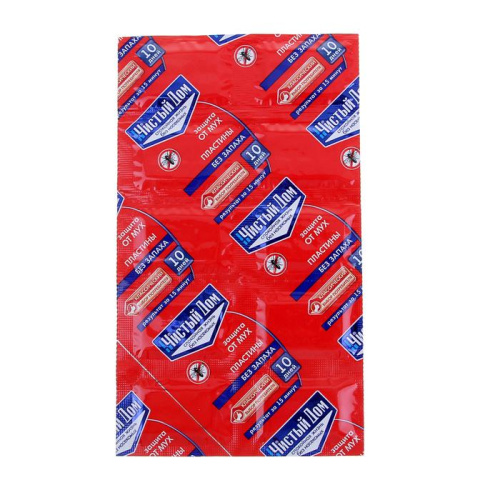 Таблетки от комаров Чистый дом длительного действия, без запаха, 10 шт