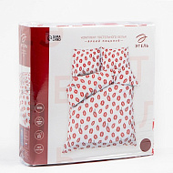 Постельное белье "Этель" дуэт Яркий поцелуй 143*215 см-2 шт, 220*240 см, 70*70 см-2 шт,100% хл, бязь