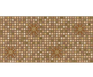 Панель пластиковая 960мм*480мм*0,4мм мозайка "Медальон коричневый" /10/