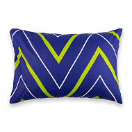 3639594 Наволочка Этель «Зелёно-синие зигзаги» 50х70, поплин, 125 г/м2