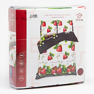 Постельное белье "Этель" евро Виктория 200*217 см, 220*240 см, 70*70 см -2 шт, 100% хлопок, бязь 125 г/м2