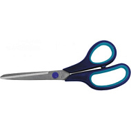 67379 Ножницы бытовые нержавеющие, прорезиненные ручки, толщина лезвия 2 мм, 245 мм