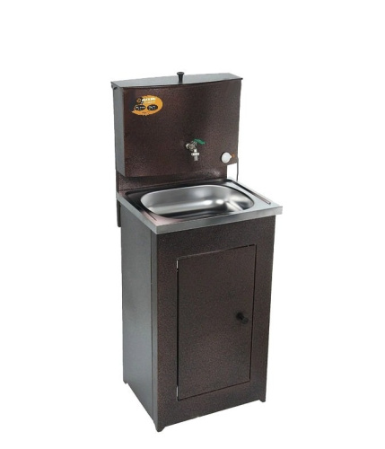 Умывальник дачный ЛЮКС, с подогревом, нержавеющая мойка, цвет мед, 17 л