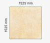Фанера 1525*1525 * 18мм, сорт 4/4