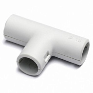 Тройник для жест. труб d32 разъемн. ДКС 50632